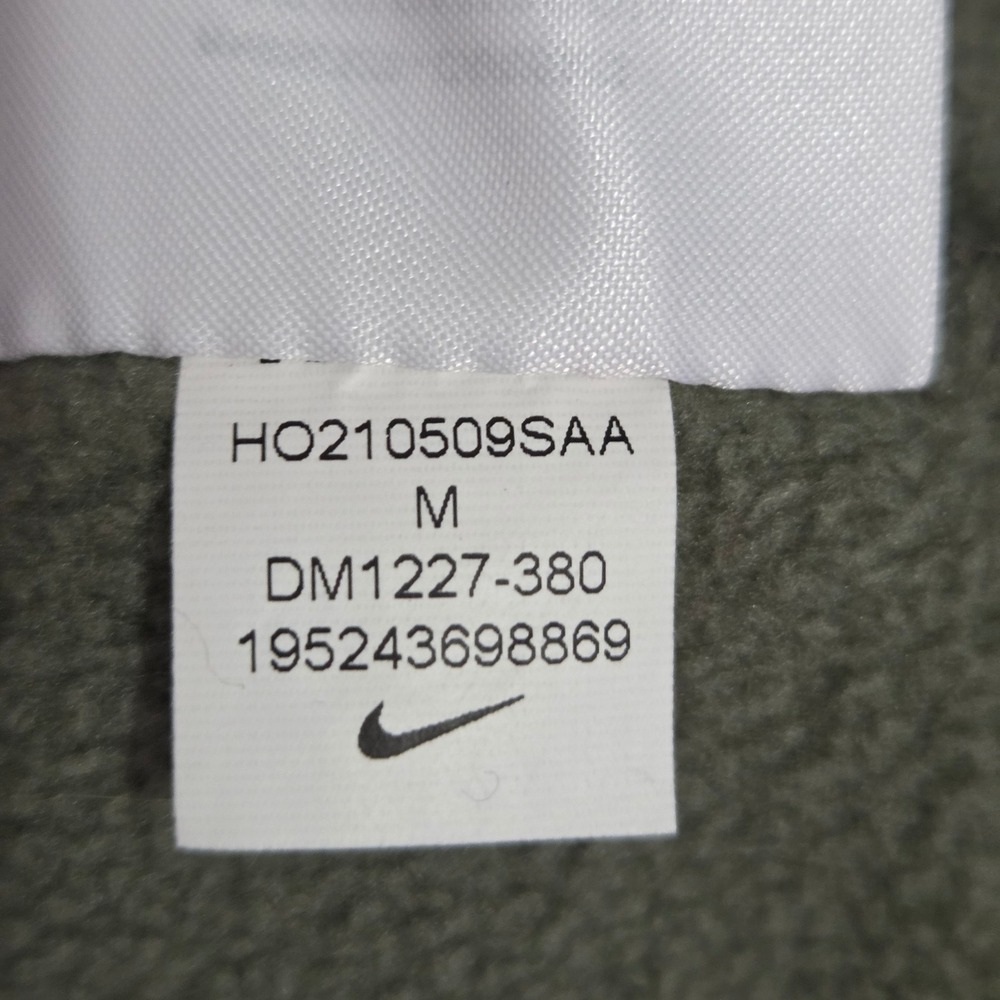 Nike Mens Winterized Half Zip Fleece Pullover Medium Green Neon Casual - Picture 10 of 10